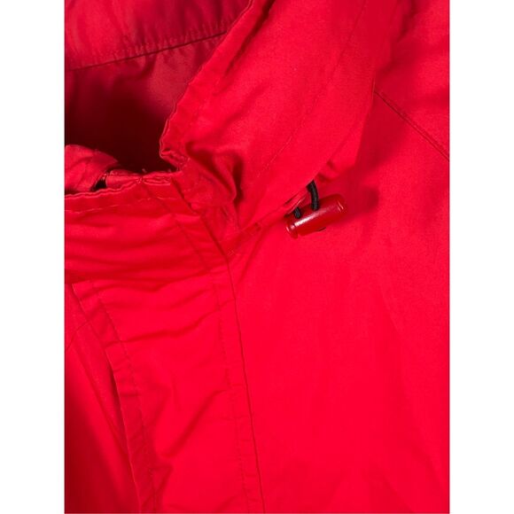 Nike vintage 90’sRed Mens Full Zip Chest Swoosh Sleeve Stripe Windbreaker hide - Picture 4 of 6